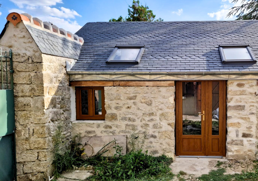 Réalisation d'une toiture en ardoise